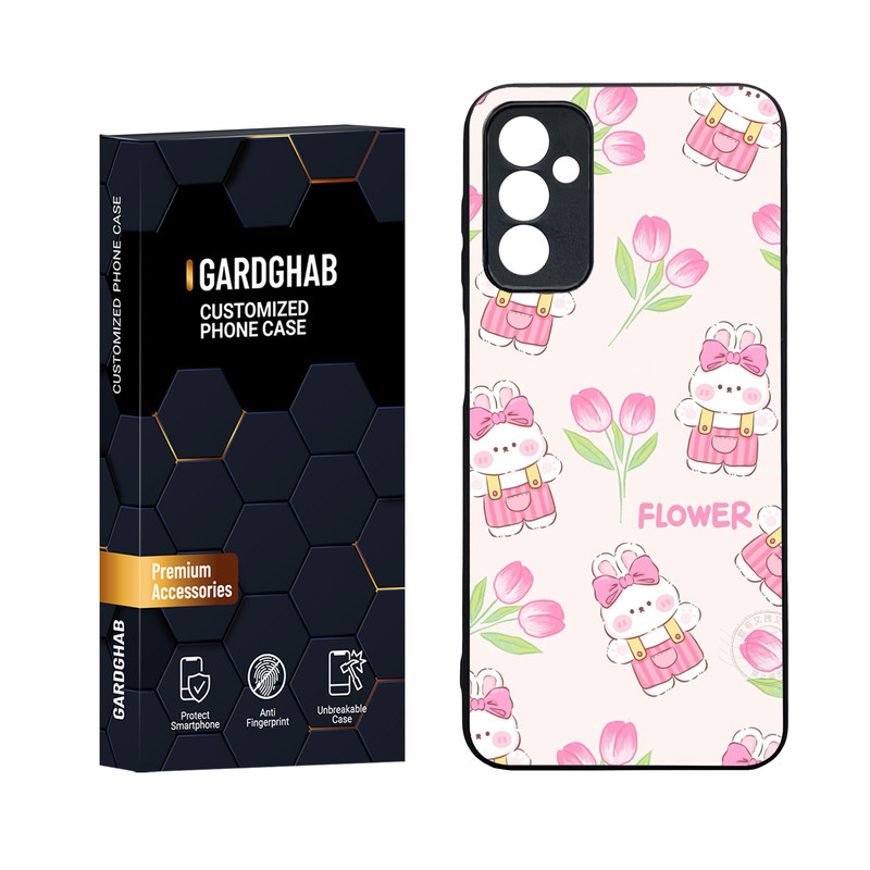 کاور گارد قاب مدل دورژله ای پشت گلس فانتزی مناسب برای گوشی موبایل سامسونگ Galaxy M13 4G