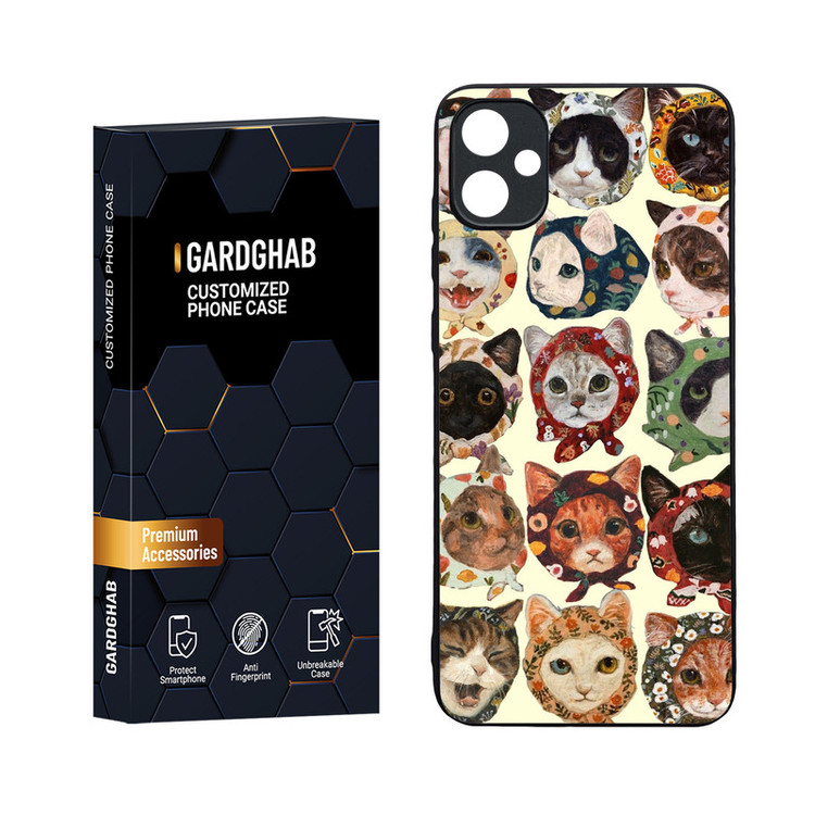 کاور گارد قاب مدل دورژله ای پشت گلس فانتزی مناسب برای گوشی موبایل سامسونگ Galaxy A05