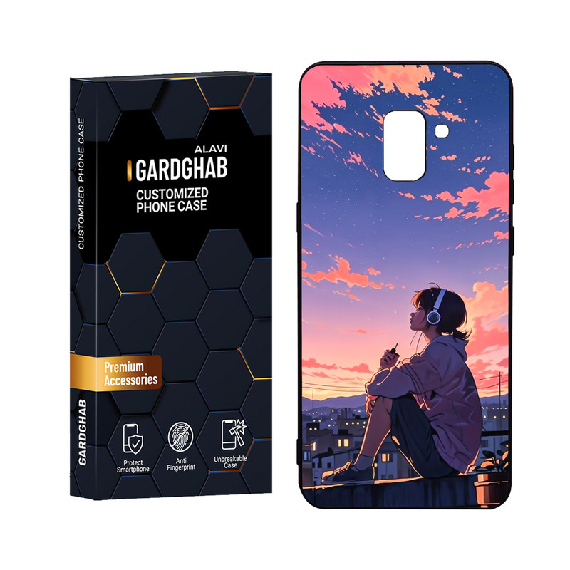 کاور گارد قاب علوی مدل Glass مناسب برای گوشی موبایل سامسونگ Galaxy A8 Plus