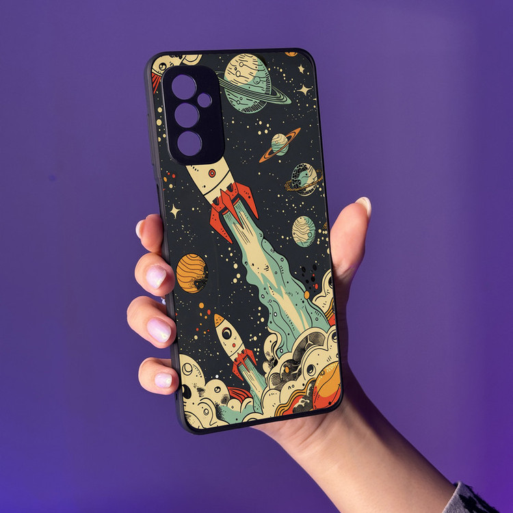 کاور گارد قاب علوی مدل دور ژله ای پشت گلس MLG مناسب برای گوشی موبایل سامسونگ Galaxy M52