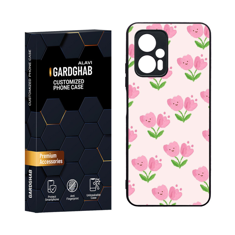 کاور گارد قاب مدل دورژله ای پشت گلس دخترانه مناسب برای گوشی موبایل شیائومی Poco X4 GT / Redmi Note 11t Pro 5G