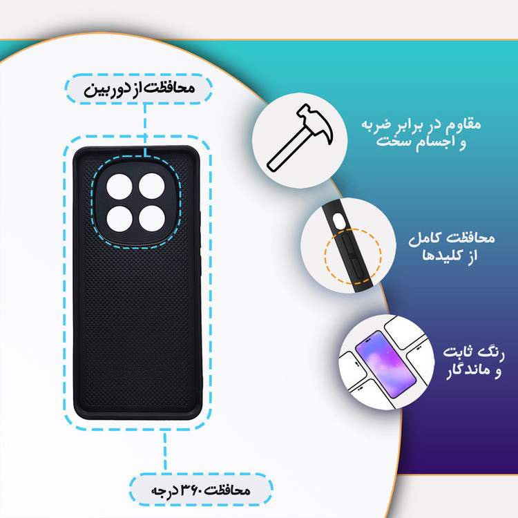 کاور گارد قاب علوی مدل Glass مناسب برای گوشی موبایل شیائومی Redmi Note 14 Pro Plus 5G