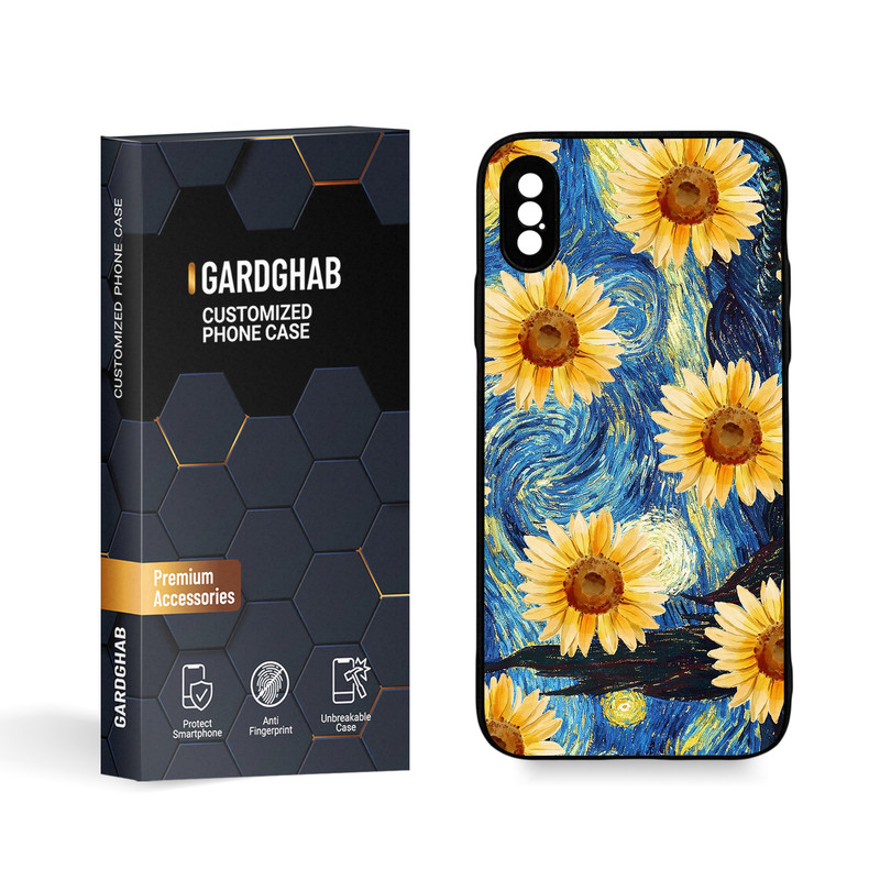 کاور گارد قاب مدل گل مناسب برای گوشی موبایل اپل  iPhone X / XS