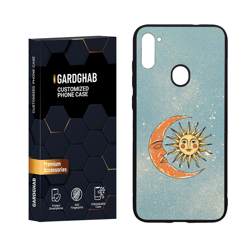 کاور گارد قاب مدل پشت گلس هنری مناسب برای گوشی موبایل سامسونگ Galaxy A11 / M11