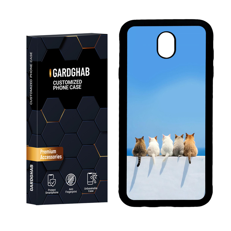 کاور گارد قاب مدل دور ژله ای هنری مناسب برای گوشی موبایل سامسونگ Galaxy J7 Pro