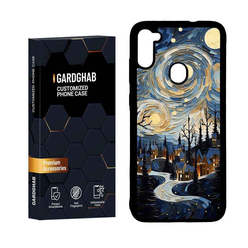 کاور گارد قاب مدل دور ژله ای هنری مناسب برای گوشی موبایل سامسونگ Galaxy A11 / M11