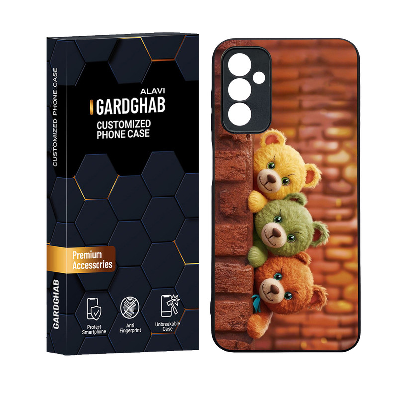 کاور گارد قاب علوی مدل دورژله ای پشت گلس کارتونی و انیمه مناسب برای گوشی موبایل سامسونگ Galaxy M13 4G