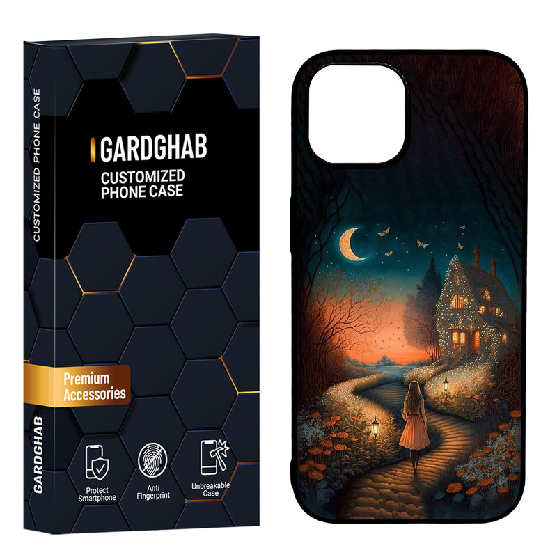 کاور گارد قاب مدل دور ژله ای پشت گلس دخترانه مناسب برای گوشی موبایل اپل iPhone 15