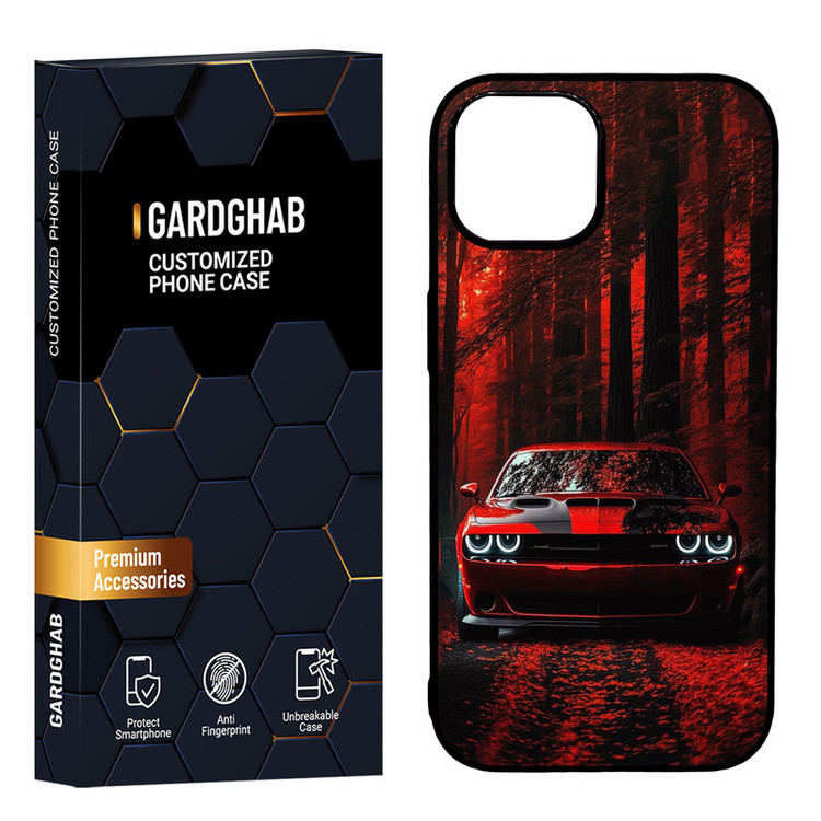 کاور گارد قاب مدل دور ژله ای پشت گلس پسرانه مناسب برای گوشی موبایل اپل iPhone 15