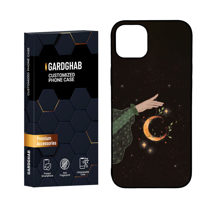 کاور گارد قاب مدل پشت گلس هنری مناسب برای گوشی موبایل اپل  iPhone 15 Plus