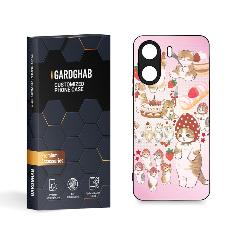 کاور گارد قاب مدل دورژله ای فانتزی مناسب برای گوشی موبایل شیائومی  Poco C65 / Redmi 13c