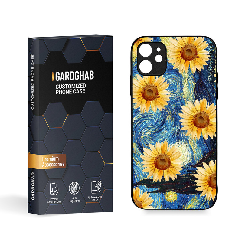 کاور گارد قاب مدل گل مناسب برای گوشی موبایل اپل  iPhone 11