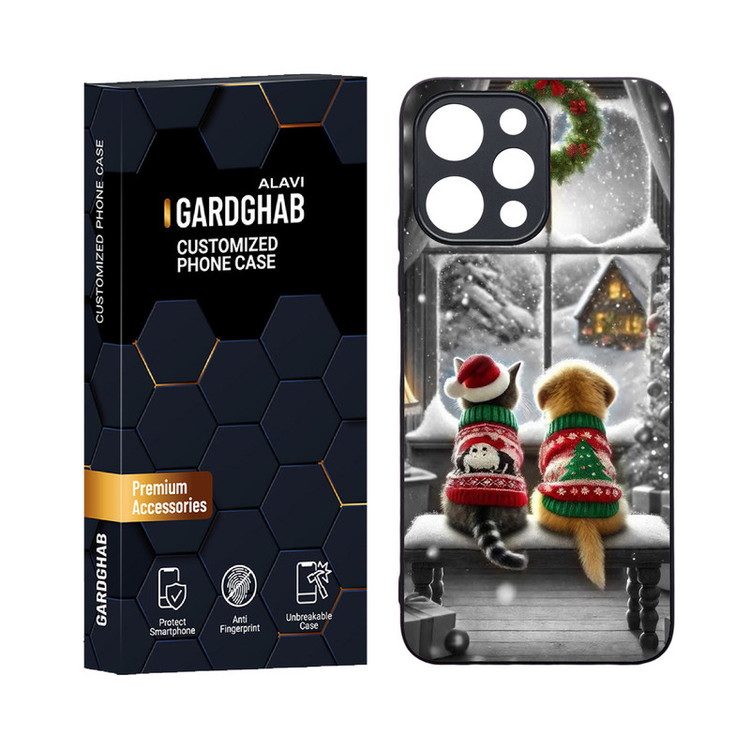 کاور گارد قاب علوی مدل دورژله ای هنری مناسب برای گوشی موبایل شیائومی Poco M6 pro 5G