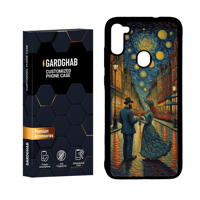 کاور گارد قاب مدل دور ژله ای هنری مناسب برای گوشی موبایل سامسونگ Galaxy A11 / M11