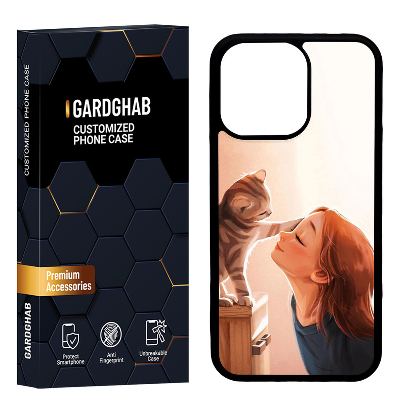 کاور گارد قاب مدل پشت گلس دخترانه مناسب برای گوشی موبایل اپل iPhone 13 Pro