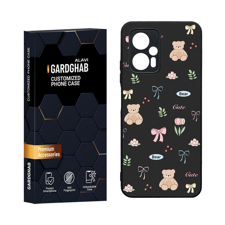 کاور گارد قاب مدل دورژله ای پشت گلس فانتزی مناسب برای گوشی موبایل شیائومی Poco X4 GT / Redmi Note 11t Pro 5G