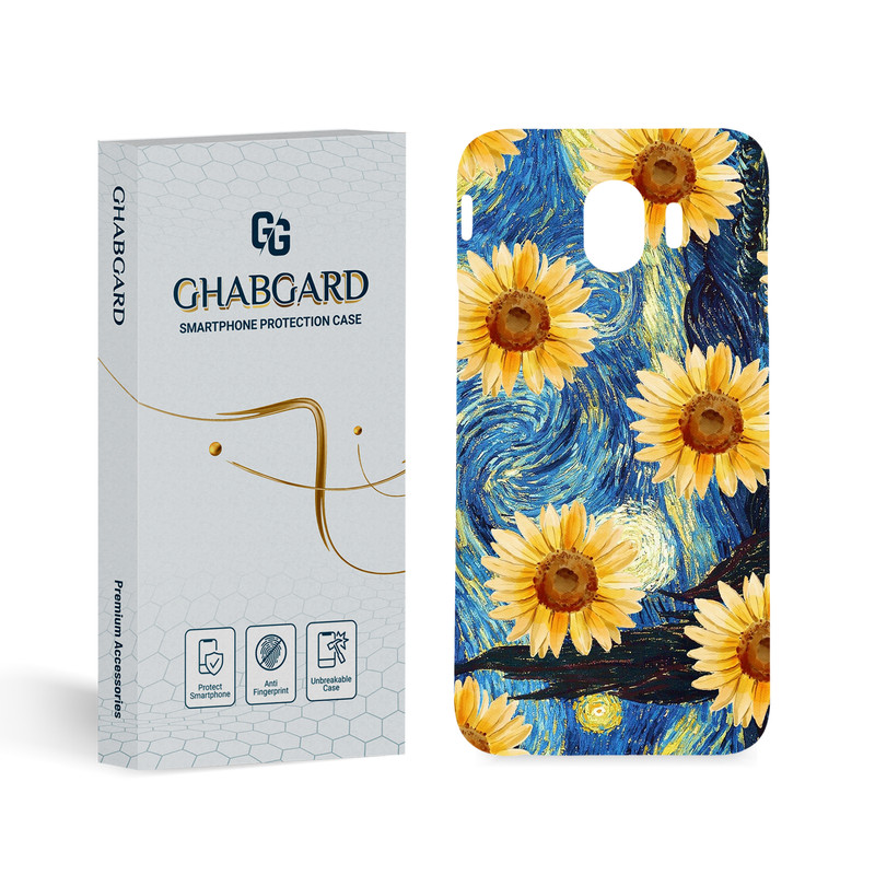 کاور قاب گارد مدل گل مناسب برای گوشی موبایل سامسونگ Galaxy J4 2018