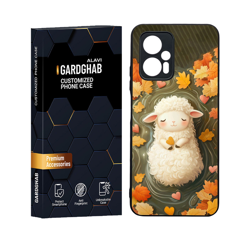 کاور گارد قاب علوی مدل دورژله پشت گلس  کارتنی و انیمه مناسب برای گوشی موبایل شیائومی Poco X4 GT