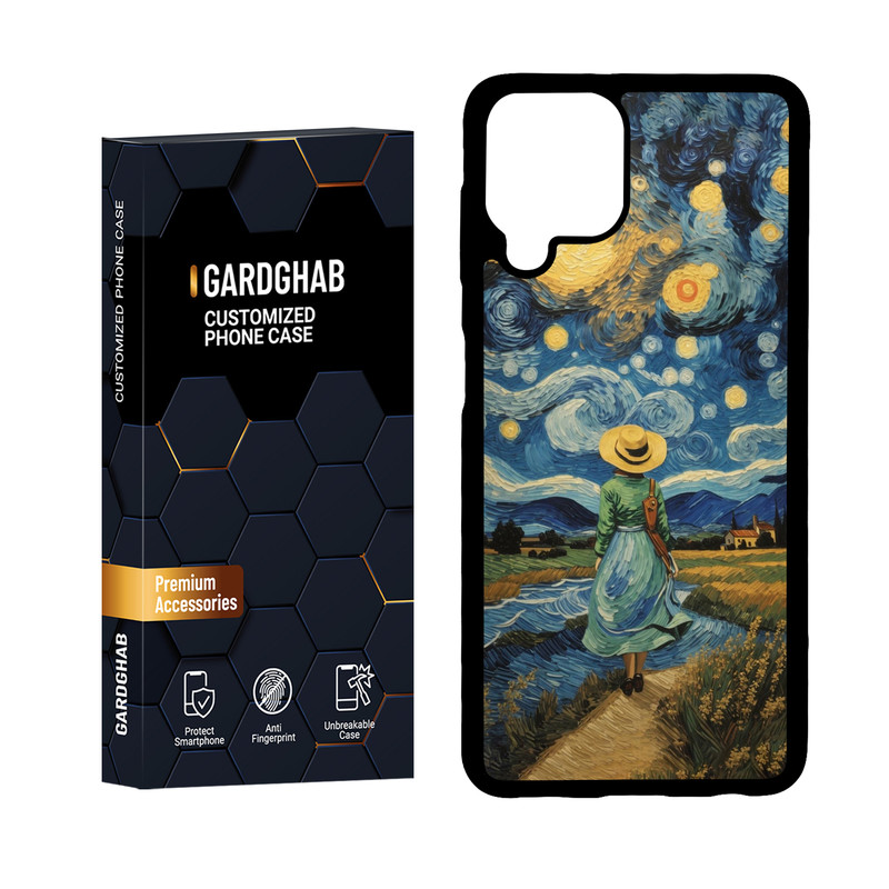 کاور گارد قاب مدل دورژله ای هنری مناسب برای گوشی موبایل سامسونگ Galaxy A22 4G