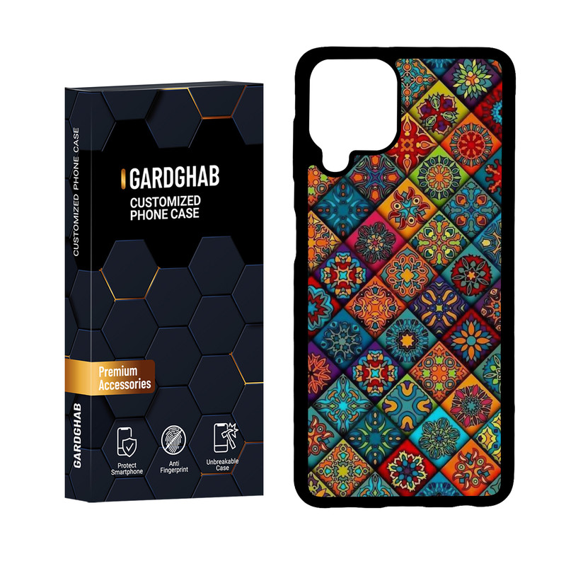 کاور گارد قاب مدل پشت گلس هنری مناسب برای گوشی موبایل سامسونگ Galaxy A22 4G