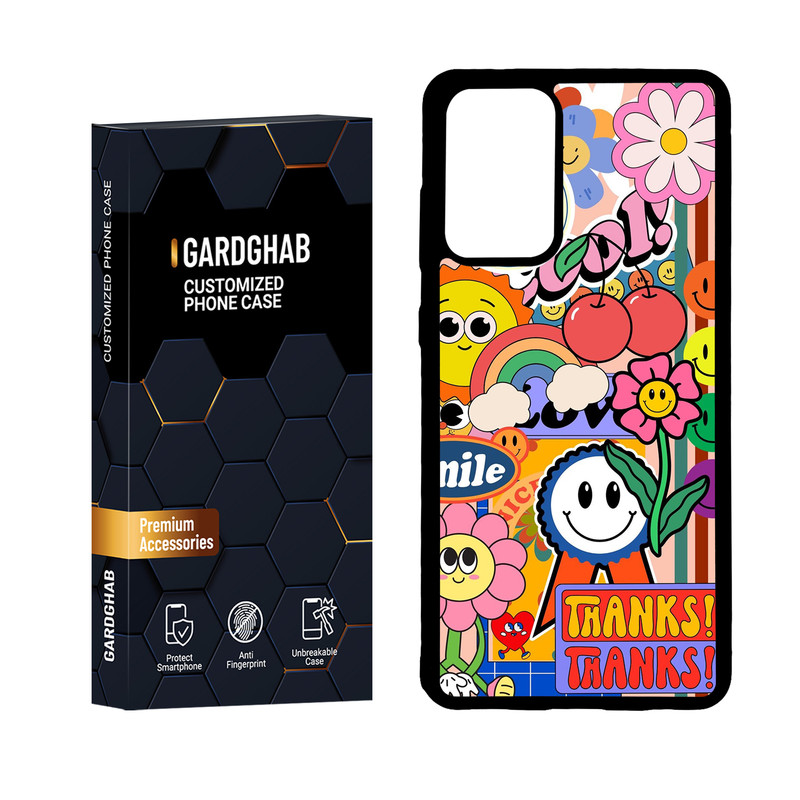 کاور گارد قاب مدل پشت گلس فانتزی مناسب برای گوشی موبایل سامسونگ Galaxy A72