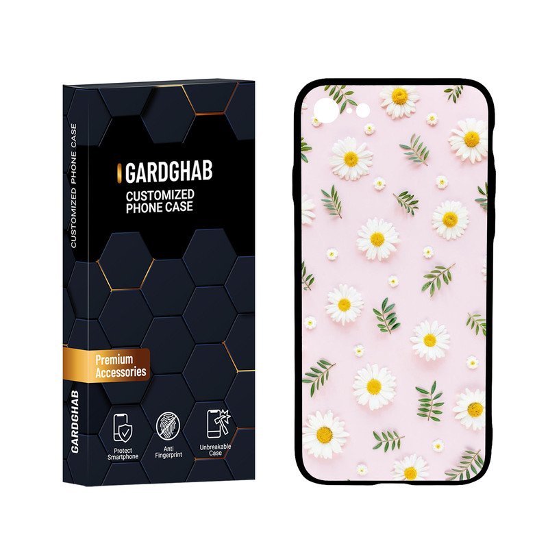 کاور گارد قاب مدل پشت گلس برگ مناسب برای گوشی موبایل اپل iPhone 7 / 8 / SE 2020 / SE 2022