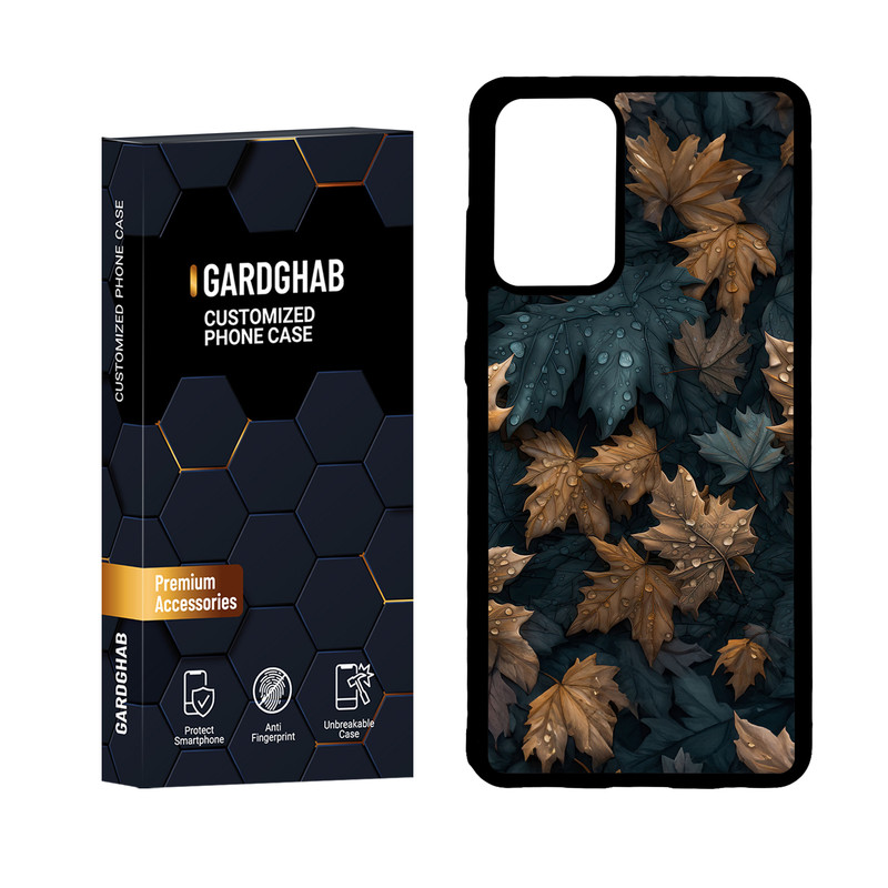 کاور گارد قاب مدل پشت گلس برگ مناسب برای گوشی موبایل سامسونگ Galaxy A72