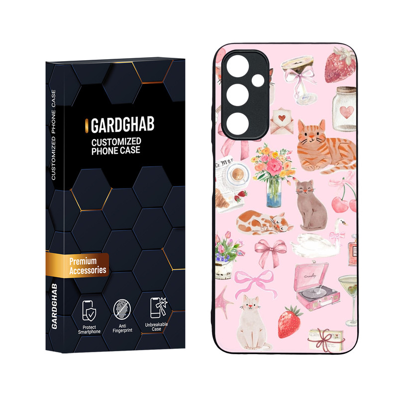 کاور گارد قاب مدل دورژله ای پشت گلس فانتزی مناسب برای گوشی موبایل سامسونگ Galaxy A05s