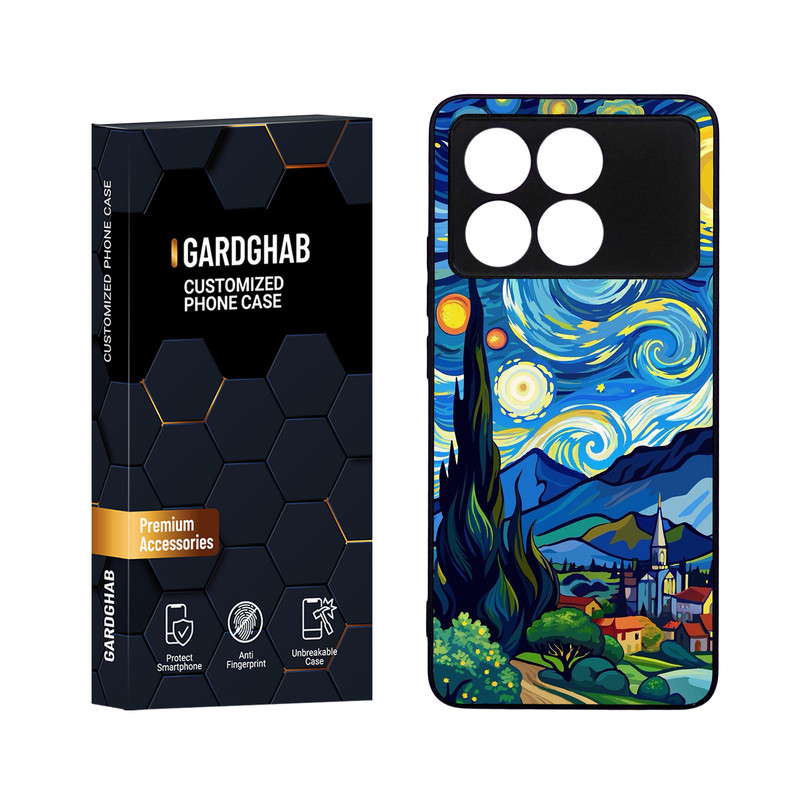کاور گارد قاب مدل هنری مناسب برای گوشی موبایل شیائومی Poco X6 Pro 5G