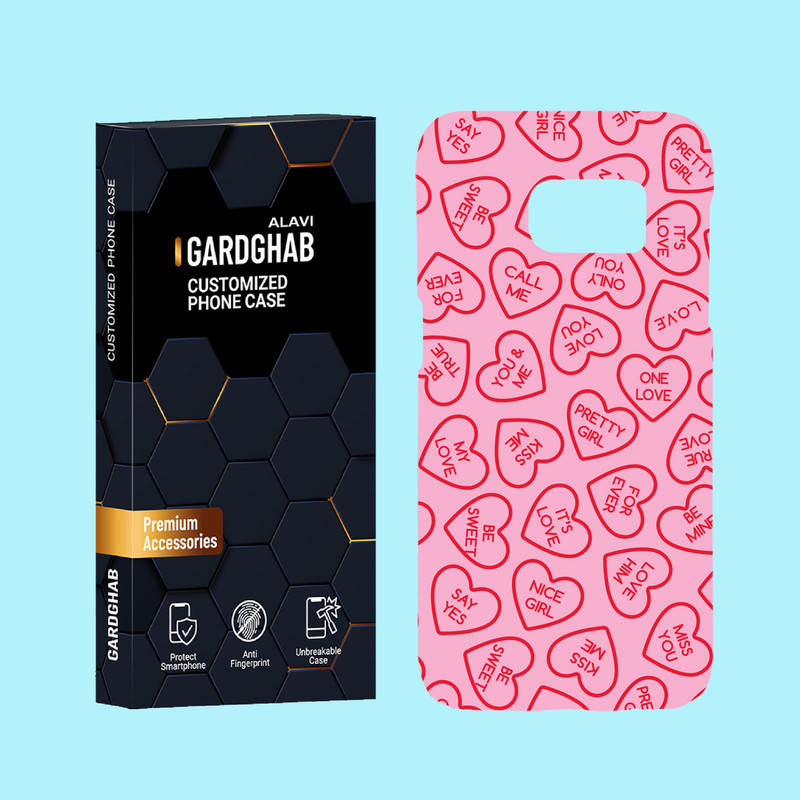 کاور گارد قاب علوی مدل عاشقانه مناسب برای گوشی موبایل سامسونگ Galaxy S7