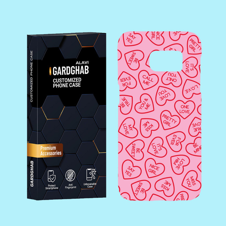 کاور گارد قاب علوی مدل عاشقانه مناسب برای گوشی موبایل سامسونگ Galaxy S7