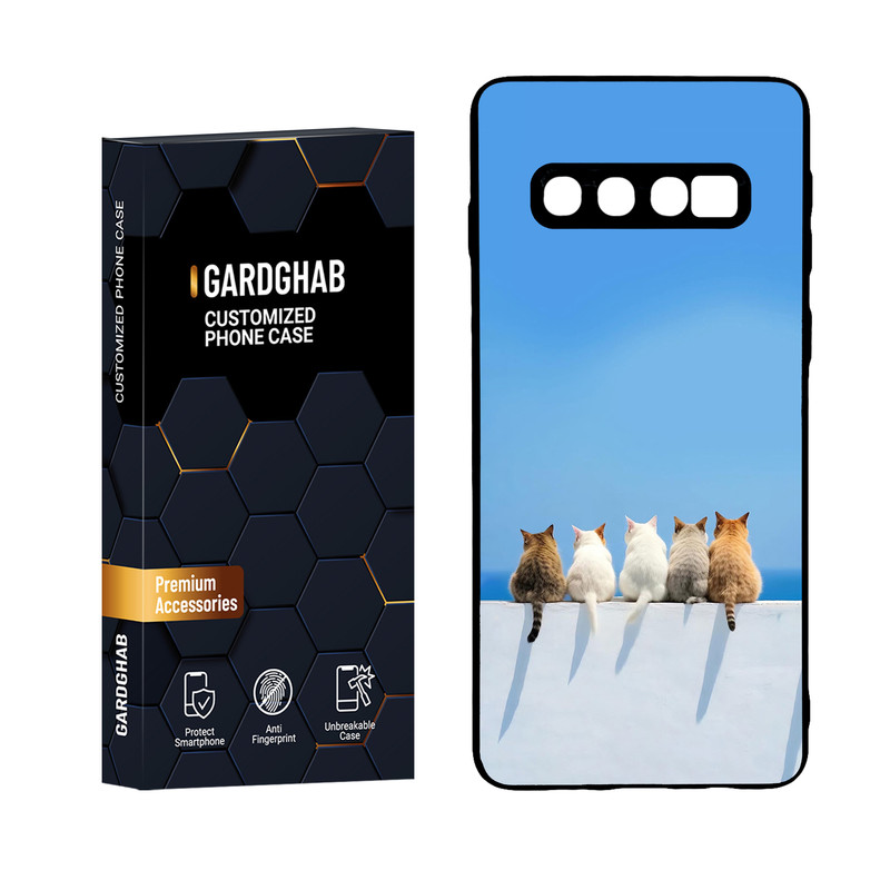 کاور گارد قاب مدل پشت گلس هنری مناسب برای گوشی موبایل سامسونگ Galaxy S10