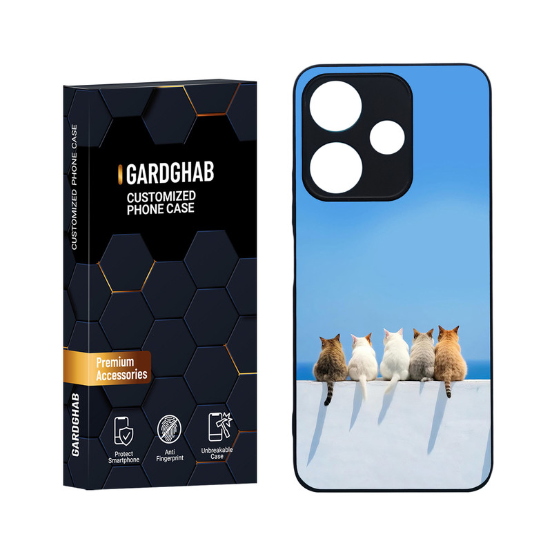 کاور گارد قاب مدل هنری مناسب برای گوشی موبایل شیائومی Redmi 13 4G / Poco M6 4G
