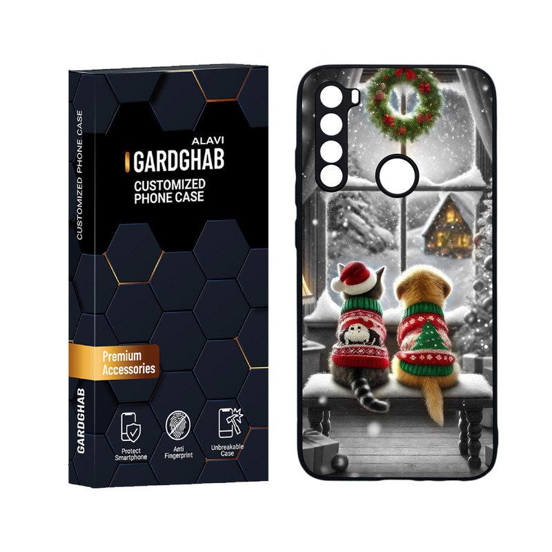 کاور گارد قاب علوی مدل دورژله ای هنری مناسب برای گوشی موبایل شیائومی Redmi Note 8