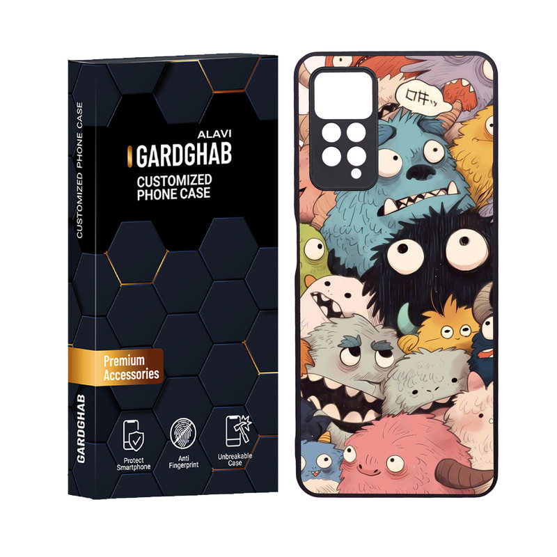 کاور گارد قاب علوی مدل دورژله ای کارتنی و انیمه مناسب برای گوشی موبایل شیائومی Redmi Note 12 Pro 4G