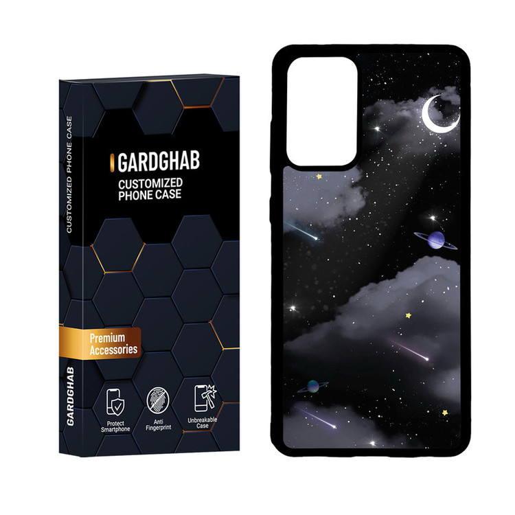 کاور گارد قاب مدل پشت گلس هنری مناسب برای گوشی موبایل سامسونگ Galaxy A72
