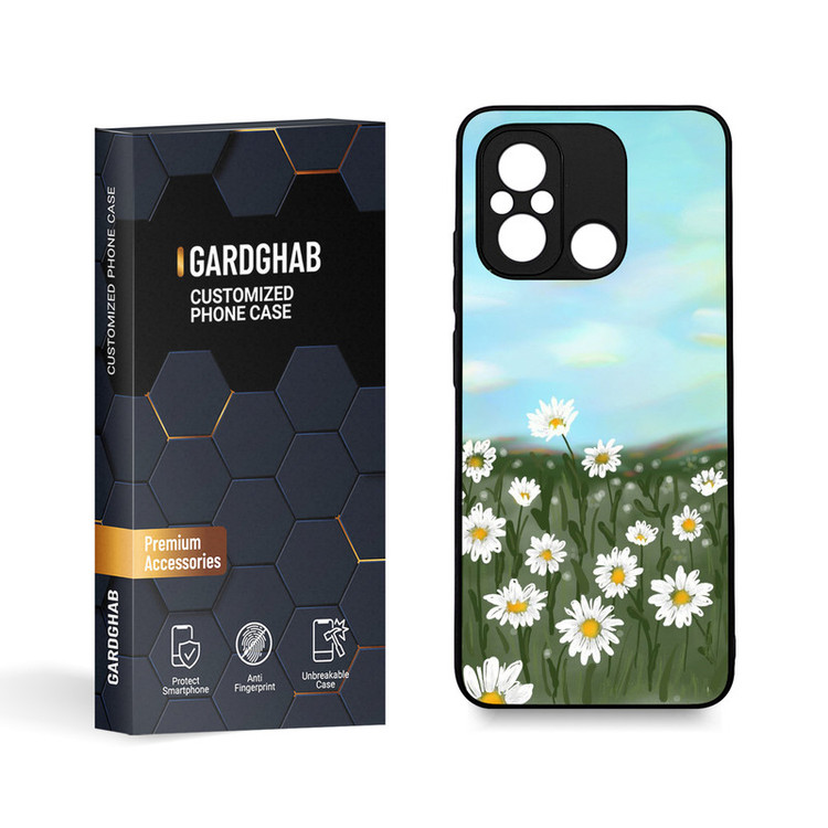 کاور گارد قاب مدل گل مناسب برای گوشی موبایل شیائومی Poco C55