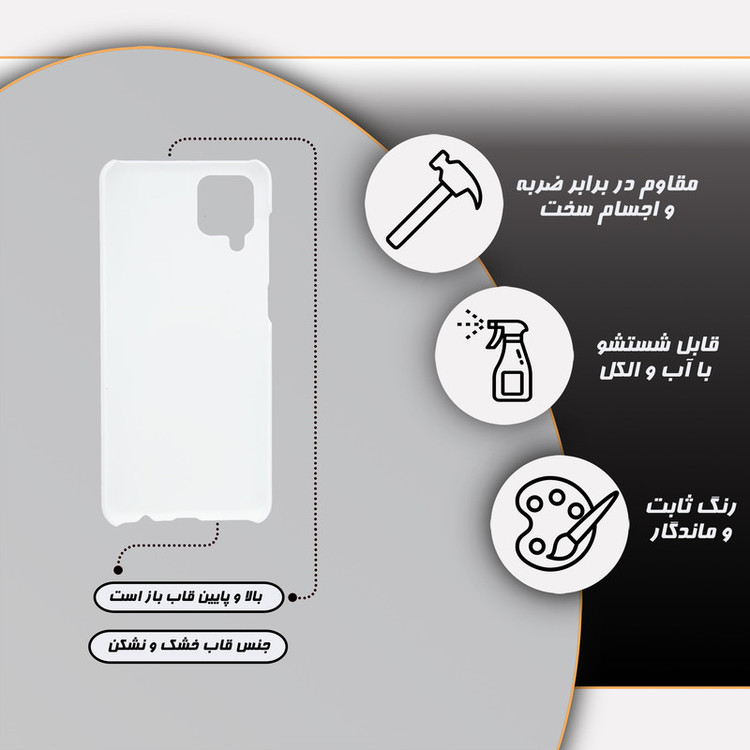 کاور گارد قاب مدل ساده مناسب برای گوشی موبایل سامسونگ Galaxy A12